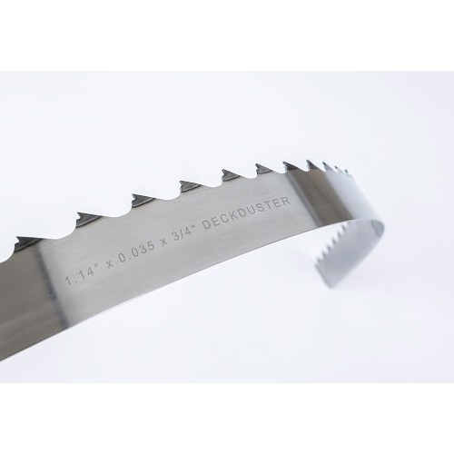 DeckDuster® 290090190158DD Band Saw Blade, 13 ft 2 in Length, 1.14 in Width, 0.035 in Thickness, 1.3